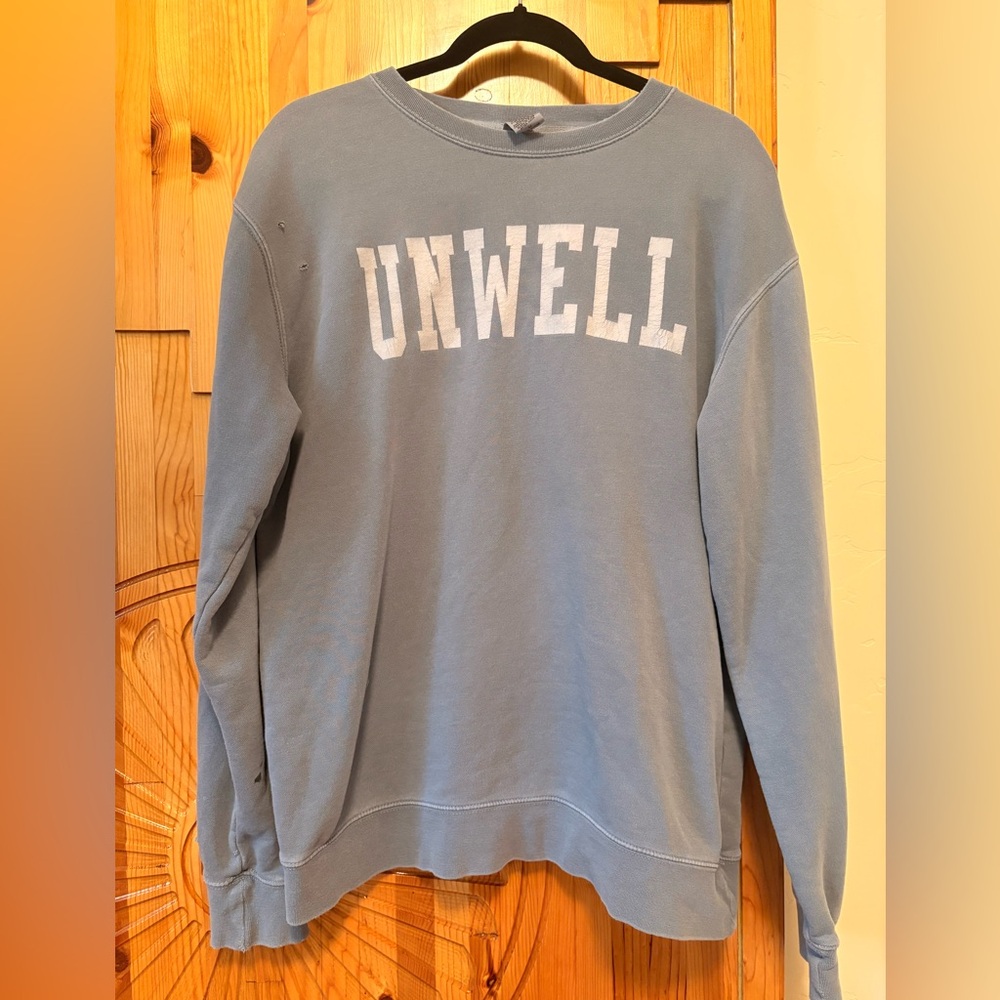Unwell Blue Crewneck Sweatshirt